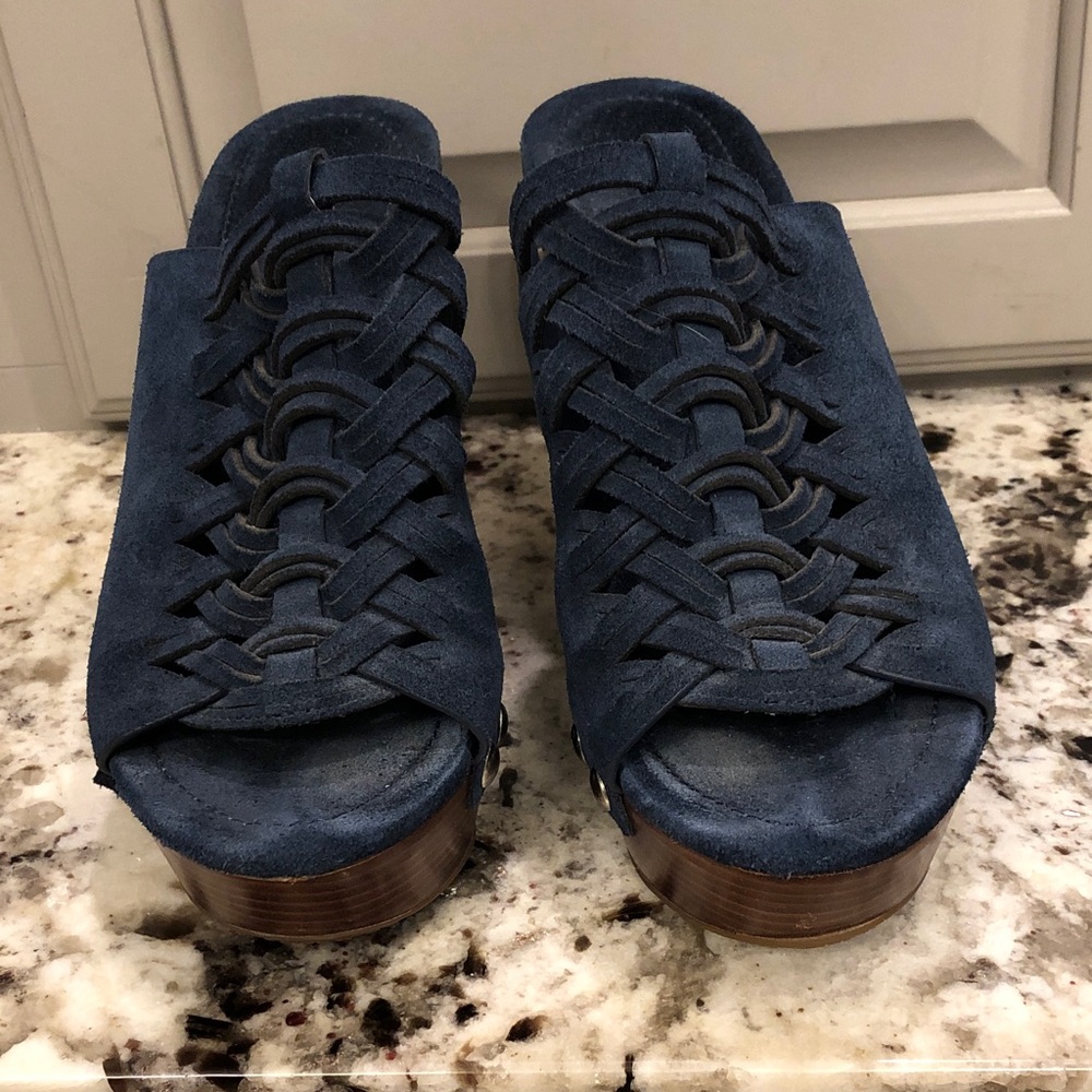 MICHAEL Michael Kors Navy Woven Mules